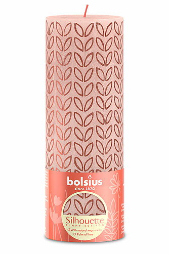 Bolsius Rustik Stumpenkerzen Silhouette 190/68 mm - Blätter (1 Stück) Artikelvorschau Rustik Stumpenkerzen Silhouette 190/68 mm - Blätter (1 Stück)