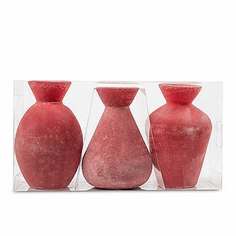 Sandra Rich Vintage Vasen 105/70 mm - burgunder (3er Set) Artikelvorschau Vintage Vasen 105/70 mm - burgunder (3er Set)