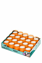 20 Relight Nachfüllkerzen von Bolsius in der Größe 6,4x5,2cm in der Farbe Orange.