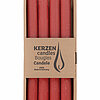 4 Rustic Stabkerzen von Richard Wenzel in der Größe 25x2,2cm in der Farbe Rubin.