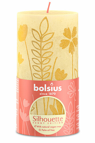 Bolsius Rustik Stumpenkerzen Silhouette Sunny Edition 130/68 mm Artikelvorschau Rustik Stumpenkerzen Silhouette Sunny Edition 130/68 mm