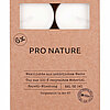 Sechs weiße Maxi-Teelichter befinden sich in einer rechteckigen, naturfarbenen Kartonverpackung mit zwei kreisförmigen Sichtfenstern. Auf der Verpackung steht „6x PRO NATURE“ sowie weitere Beschreibungen: „Maxilichte aus natürlichem Wachs“, „Cup aus 100 %