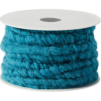 kragoART Wollkordel - 10mm - türkis (10 Meter) Artikelvorschau Wollkordel - 10mm - türkis (10 Meter)