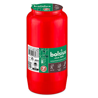 Bolsius Grablicht Nr. 7 - Rot (24 Stück) Artikelvorschau Grablicht Nr. 7 - Rot (24 Stück)