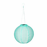 Eine Solar Laterne von Luca Lighting in der Größe 28x28cm in der Farbe türkis.