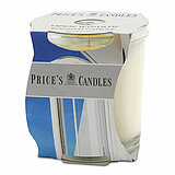 Eine Duftkerze im Glas von Prices Candles in der Größe 8,9x8,0cm mit dem Duft "Open Window".