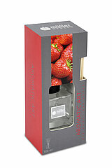 Ein Raumbedufter von Müller Kerzenfabrik in der Größe 20,5cm in der Geruchssorte Erdbeerliebe mit einer Verpackungsgröße von 100ml.