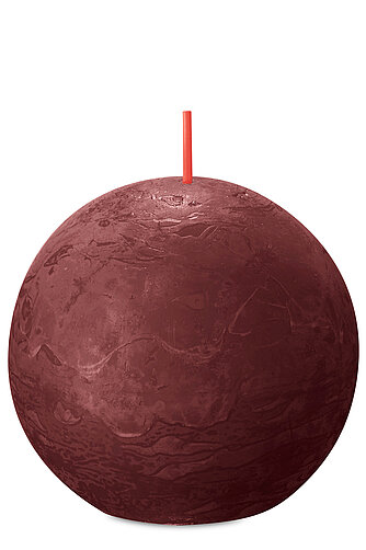 Bolsius Rustik Kugelkerzen 76 mm - samtrot (1 Stück) Artikelvorschau Rustik Kugelkerzen 76 mm - samtrot (1 Stück)