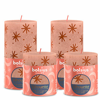 Bolsius Adventsset Silhouette klein - Sterne (4er Set) Artikelvorschau Adventsset Silhouette klein - Sterne (4er Set)