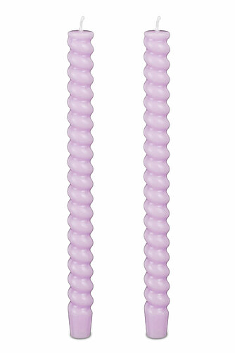 Edelman Tafelkerzen Twist 280/24mm - lila (2er Pack) Artikelvorschau Tafelkerzen Twist 280/24mm - lila (2er Pack)
