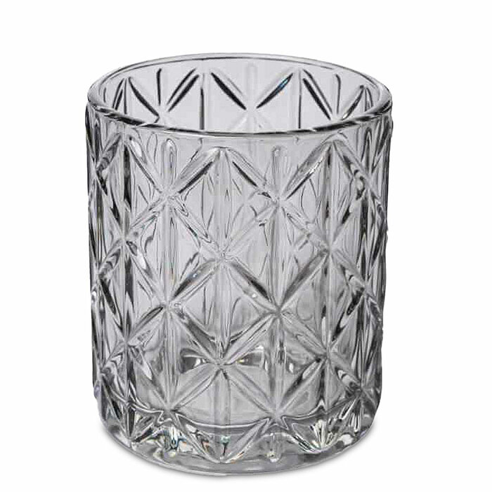 Ein Teelichthalter Noble von Sandra Rich in der Größe 10x8,5cm in der Farbe grau.