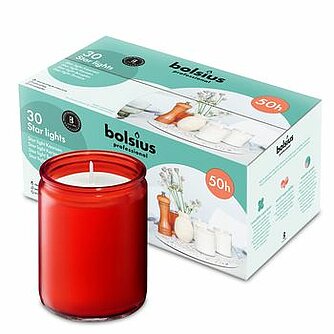 Bolsius Starlight 82/68 mm (30er Tray) - rot Artikelvorschau Starlight 82/68 mm (30er Tray) - rot