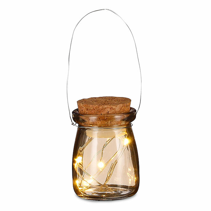 Ein LED Krug von Edelman in der Größe 7,5x5,5cm in der Farbe gelb.