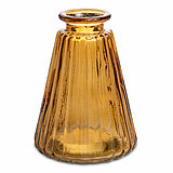 Eine Glasvase Rim von Sandra Rich in der Größe 10x7,5cm in der Farbe Bernstein.