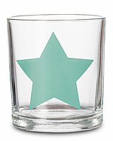 Ein Teelichthalter Star von Sandra Rich in der Größe 6,5x5,5cm in der Farbe grün.