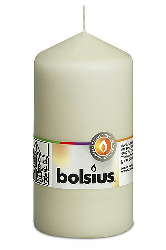 Bolsius Stumpenkerze 130/68mm - Elfenbein Artikelvorschau Stumpenkerze 130/68mm - Elfenbein