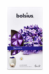 Eine 6er Packung True Scents Wax Melts von Bolsius mit dem Geruch Lavendel.