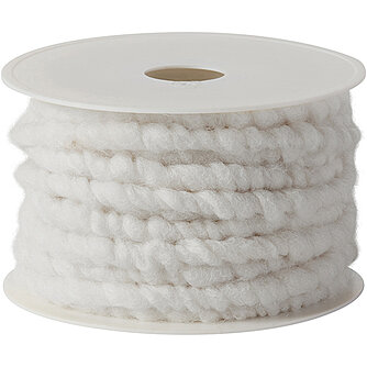 kragoART Wollkordel - 10mm - weiß (10 Meter) Artikelvorschau Wollkordel - 10mm - weiß (10 Meter)