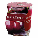Eine Duftkerze im Glas von Prices Candles in der Größe 8,9x8cm mit dem Duft Black Cherry.