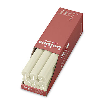 Bolsius Rustik Haushaltskerzen 270/23 mm (9er Pack) - Weiche Perle Artikelvorschau Rustik Haushaltskerzen 270/23 mm (9er Pack) - Weiche Perle