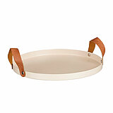 Ein Tablett Cadiz von Edelman in der Größe 20x25cm in der Farbe beige.