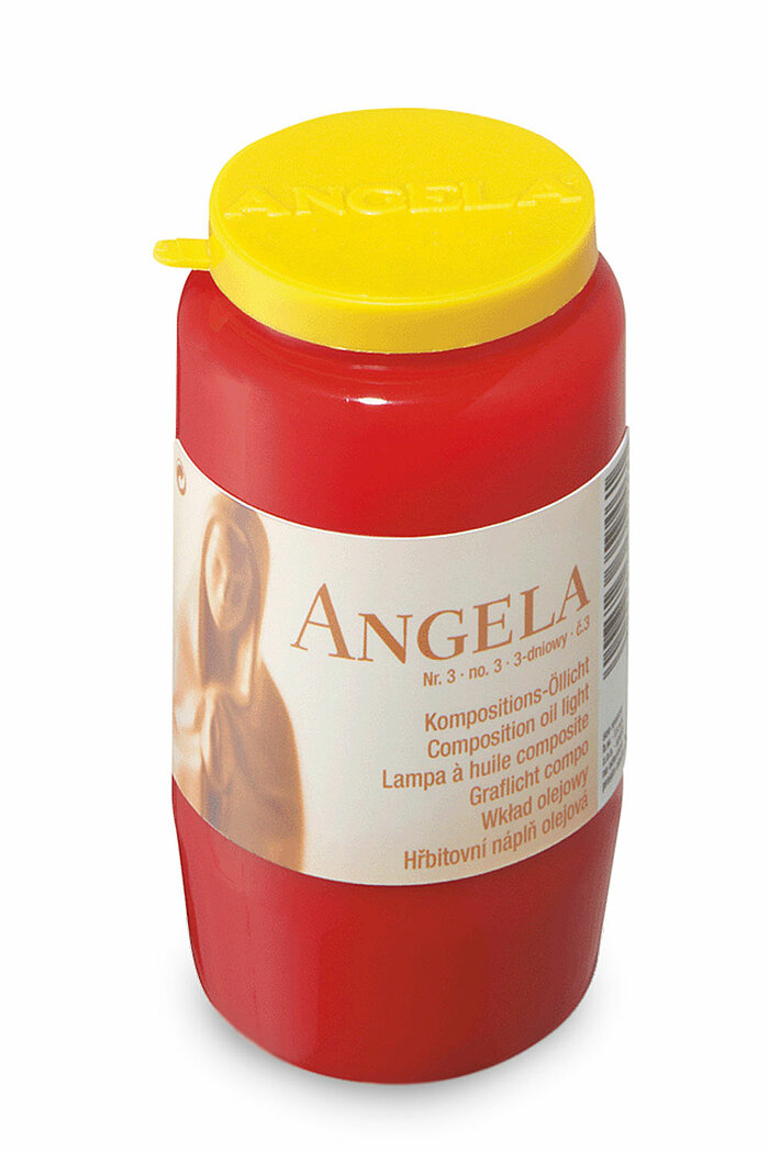 20 Kompo Öllichter Angela Nr. 3 von Bolsius in der Größe 9,5x5,5cm in der Farbe Rot.