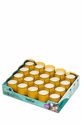 Bolsius Relight Nachfüllkerzen 20er Tray - bernstein Artikelvorschau Relight Nachfüllkerzen 20er Tray - bernstein