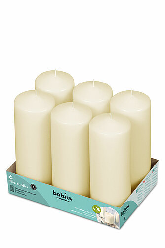 Bolsius Stumpenkerzen 200/68 mm (6er Pack) Artikelvorschau Stumpenkerzen 200/68 mm (6er Pack)