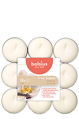 38 Duft-Teelichter von Bolsius mit dem Duft Vanille.