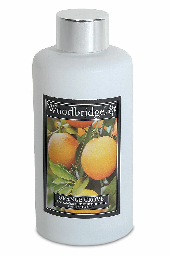 200ml Raumduft Diffuser Nachfüller von Woodbridge Candle mit dem Geruch Orange Grove.