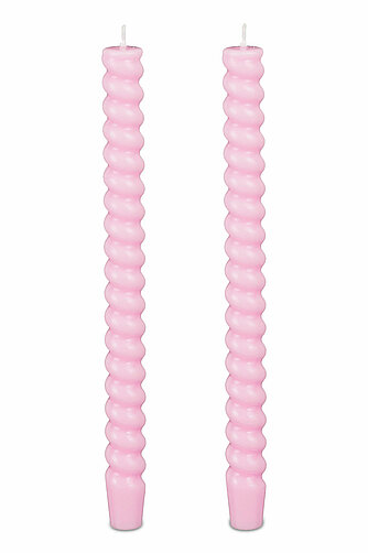 Edelman Tafelkerzen Twist 280/24mm - rosa (2er Pack) Artikelvorschau Tafelkerzen Twist 280/24mm - rosa (2er Pack)