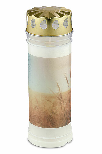 Bolsius Grablicht Nr. 7 mit Motiv - Feld Artikelvorschau Grablicht Nr. 7 mit Motiv - Feld