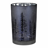 Ein Teelichthalter in Baumform von Edelman in der Größe 18x12cm in der Farbe schwarz.