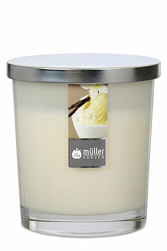Müller Kerzenfabrik Maxi-Duftkerzenglas 110/95 mm - Vanille-Traum (1 Stück) Artikelvorschau Maxi-Duftkerzenglas 110/95 mm - Vanille-Traum (1 Stück)