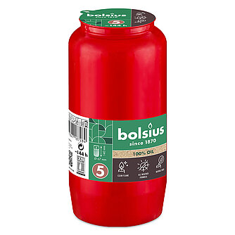 Bolsius Grablicht Nr. 7 100% Reines Pflanzenöl - Rot (24 Stück) Artikelvorschau Grablicht Nr. 7 100% Reines Pflanzenöl - Rot (24 Stück)