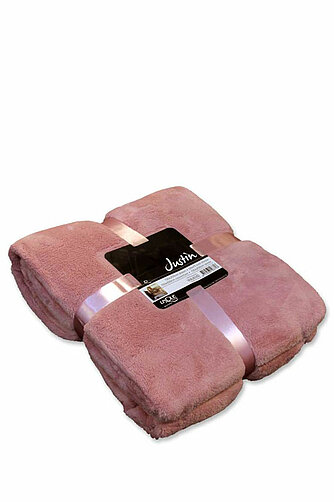 Lemetex Decke Justin 150x200cm - rosa Artikelvorschau Decke Justin 150x200cm - rosa