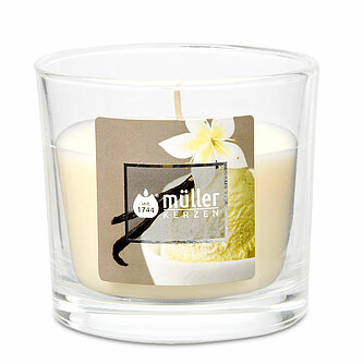 Müller Kerzenfabrik Duftglas klein 65/70 mm - Vanilla Dream (1 Stück) Artikelvorschau Duftglas klein 65/70 mm - Vanilla Dream (1 Stück)