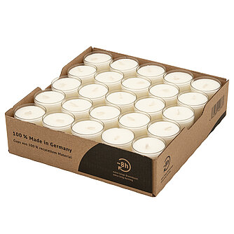 DecoLite Teelichter Nightlights (50er Pack) - transparent Artikelvorschau Teelichter Nightlights (50er Pack) - transparent