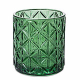 Ein Teelichthalter Noble von Sandra Rich in der Größe 8x7,2cm in der Farbe grün.