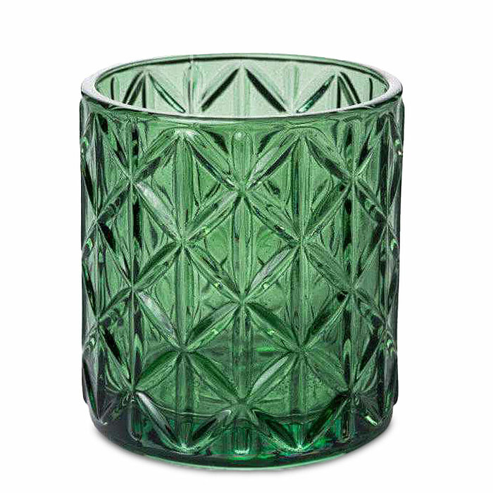 Ein Teelichthalter Noble von Sandra Rich in der Größe 8x7,2cm in der Farbe grün.