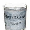 Eine Duftkerze im Glas von Prices Candles in der Größe 8,9x8,0cm mit dem Duft Cosy Nights.