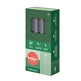 32 Haushaltskerzen von Bolsius in der Größe 17x2cm in der Farbe Stürmisches Grau.