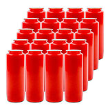 20 Kompositionsöllichter von Aeterna in der Größe 13x6,8cm in der Farbe rot.