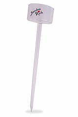 Ein Teelichthalter mit Stiel von Sandra Rich in der Größe 20x4,5cm in der Farbe klar.