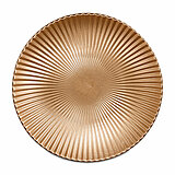 Ein Deko Teller von Edelman in der Größe 32cm in der Farbe gold.