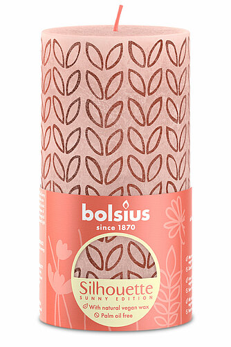 Bolsius Rustik Stumpenkerzen Silhouette 130/68 mm - Blätter (1 Stück) Artikelvorschau Rustik Stumpenkerzen Silhouette 130/68 mm - Blätter (1 Stück)