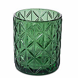 Ein Teelichthalter Noble von Sandra Rich in der Größe 10x8,5cm in der Farbe grün.