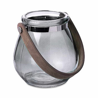 Sandra Rich Glaslaterne Belly 105/105mm - grau (1 Stück) Artikelvorschau Glaslaterne Belly 105/105mm - grau (1 Stück)