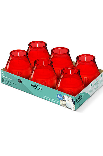 Bolsius Twilight 104/99 mm (6er Pack) - rot Artikelvorschau Twilight 104/99 mm (6er Pack) - rot