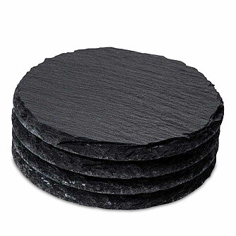 Sandra Rich Untersetzer Schieferplatte 100mm (4er Set) Artikelvorschau Untersetzer Schieferplatte 100mm (4er Set)